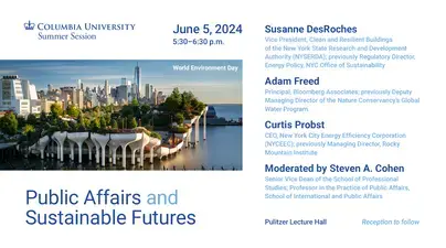 Public Affairs and Sustainable Futures event graphic